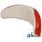 A & I Products Back Cushion, Wood Base, WHT/RED 21" x6" x2" A-372757R92-17 - alternate 2